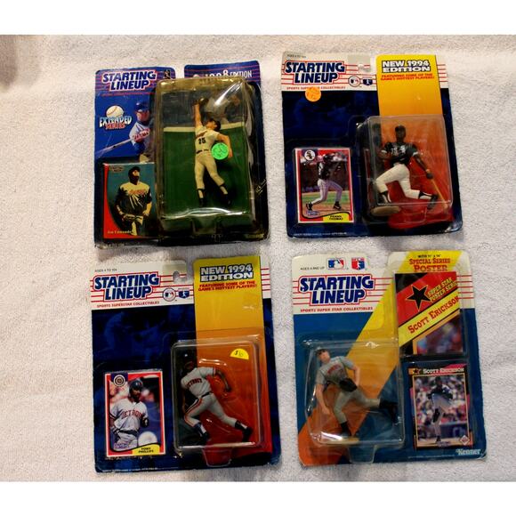 Lot of 4 Starting Lineup Baseball Figures from the (1990s MLB) - Picture 1 of 5